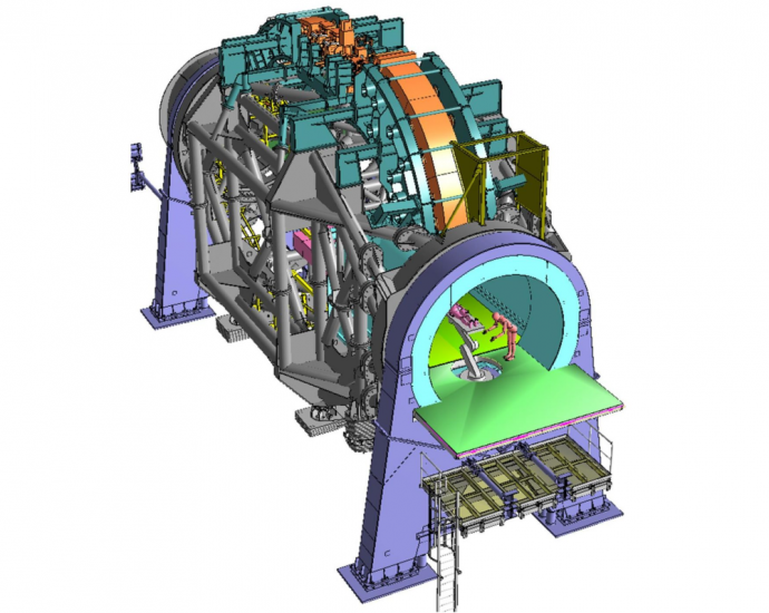 CAD model of the system
